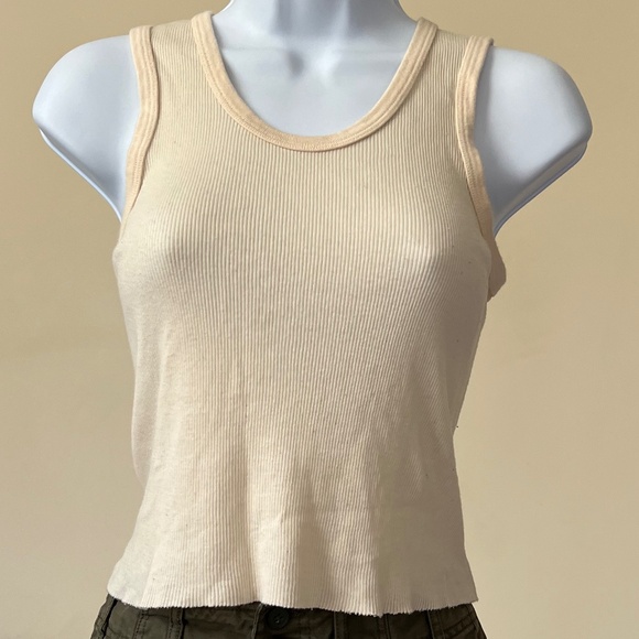 Women's Rib Tank Top - Lemon - Picture 1 of 5